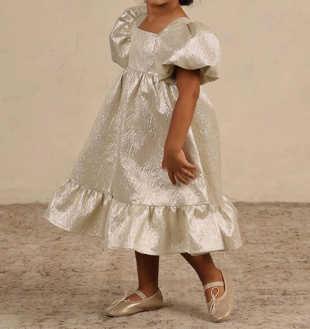 NEW NORALEE girls augusta dress in champagne